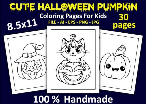 30 Halloween Pumpkin Coloring Pages Kids