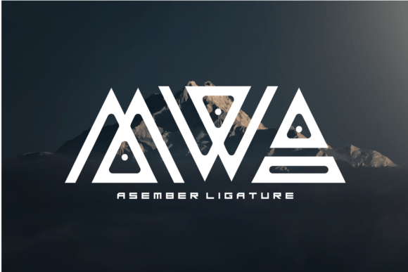 Asember Ligature Font - Preview 1