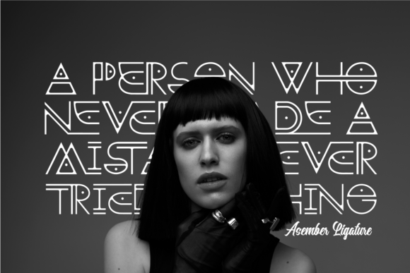 Asember Ligature Font - Preview 3