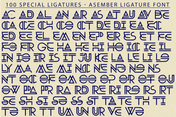 Asember Ligature Font - Preview 6
