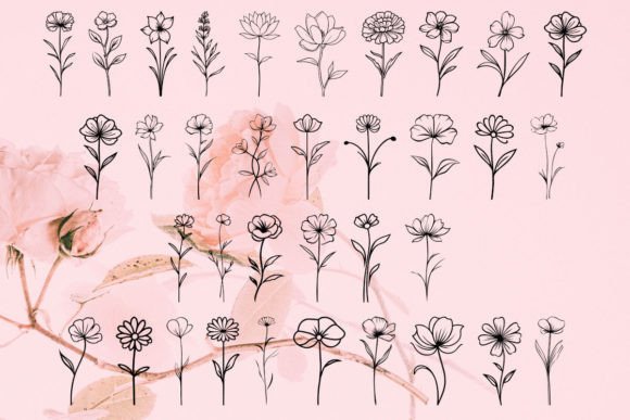 Blossom Whisper Flower Font - Preview 1