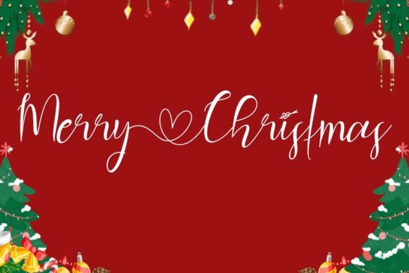 Christmas Rose Font - Preview 1