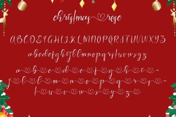 Christmas Rose Font - Preview 4