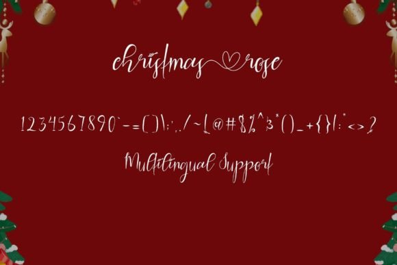 Christmas Rose Font - Preview 5