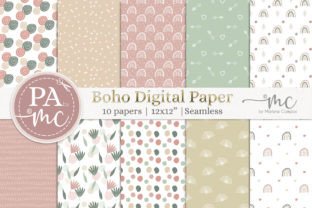 Garden Boho Digital Paper Seamless Graphic by paperart.bymc · Creative ...