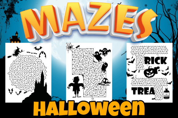 Halloween Maze Activities KDP Interior