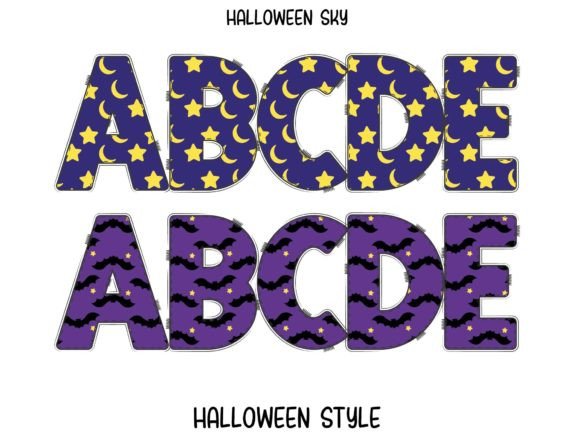 Halloween Style Font PNG with transparent background - Preview 1