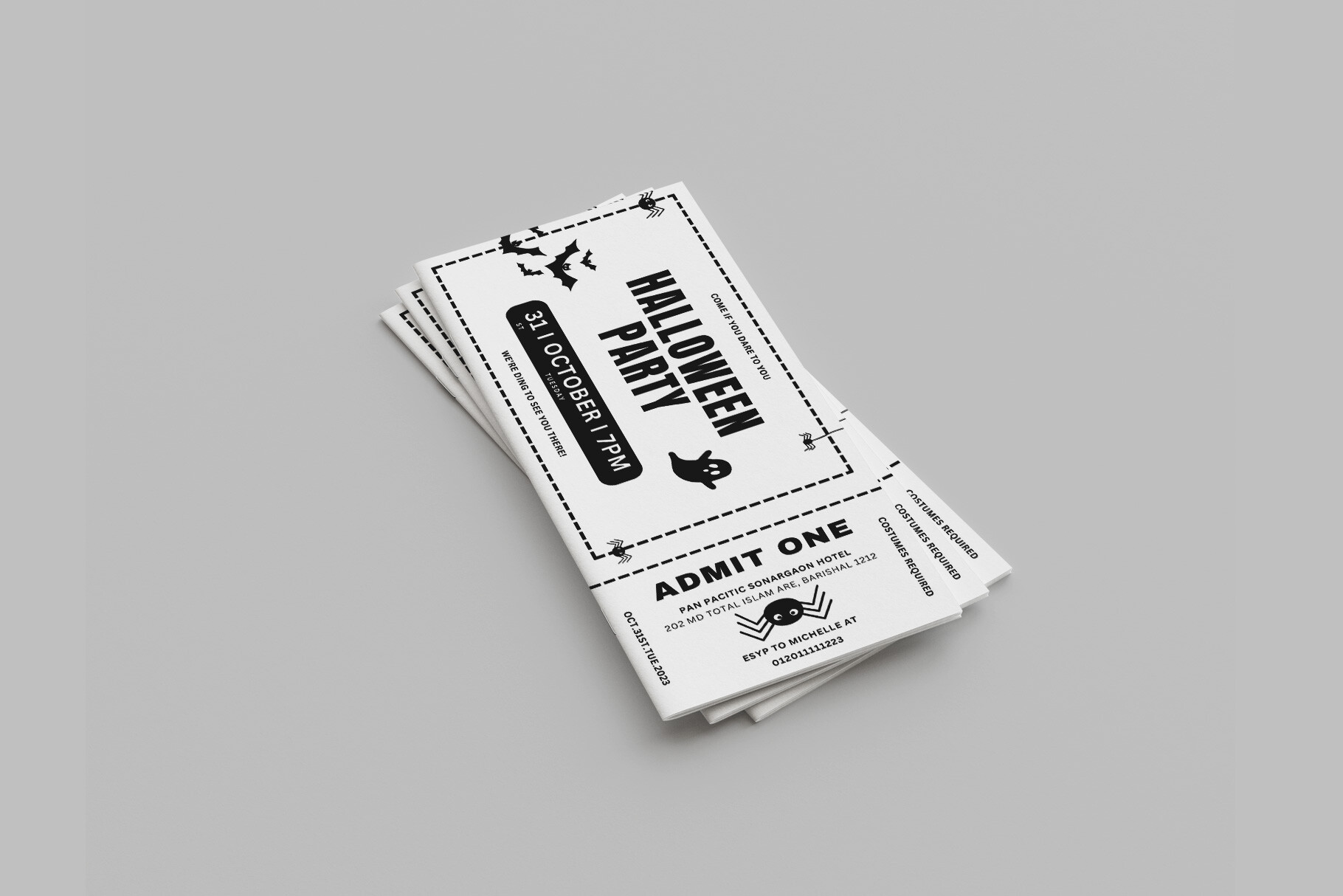 Halloween-Ticket