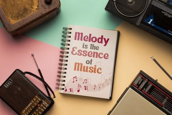 Melodic Bounce Font PNG with transparent background - Preview 5