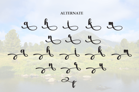 Mountain Park Font PNG with transparent background - Preview 6
