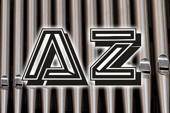 Organ Font PNG with transparent background - Preview 2