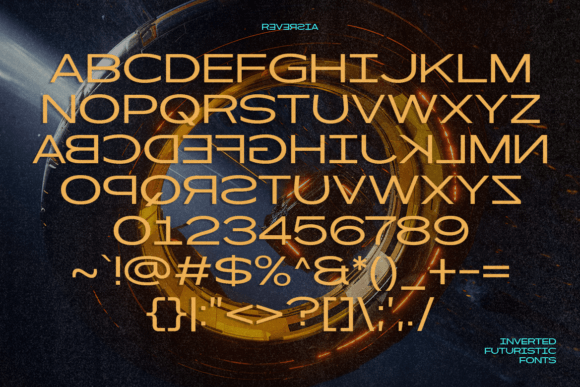 Reversia Font PNG with transparent background - Preview 2