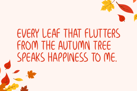 Autumnal Font - Preview 2