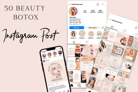 Beauty Botox and Filler Instagram Posts