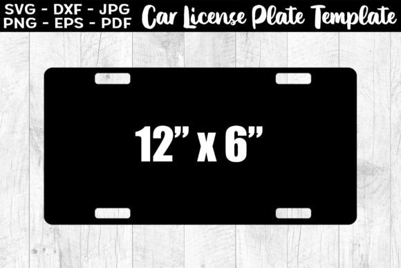 Car License Plate Template Sublimation