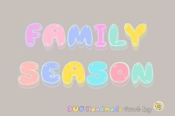 Family Season Font PNG with transparent background - Preview 3