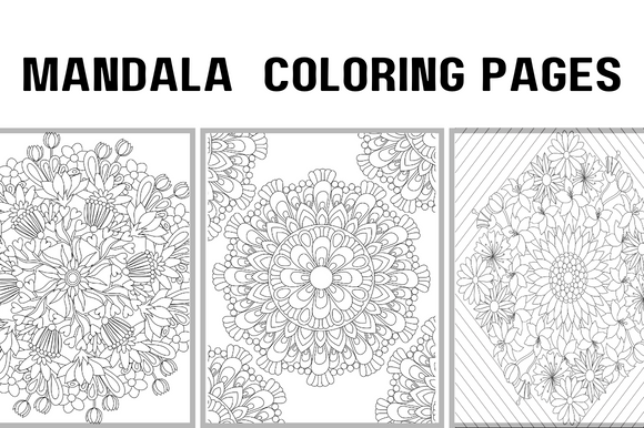 Floral Mandala Adult Coloring Pages