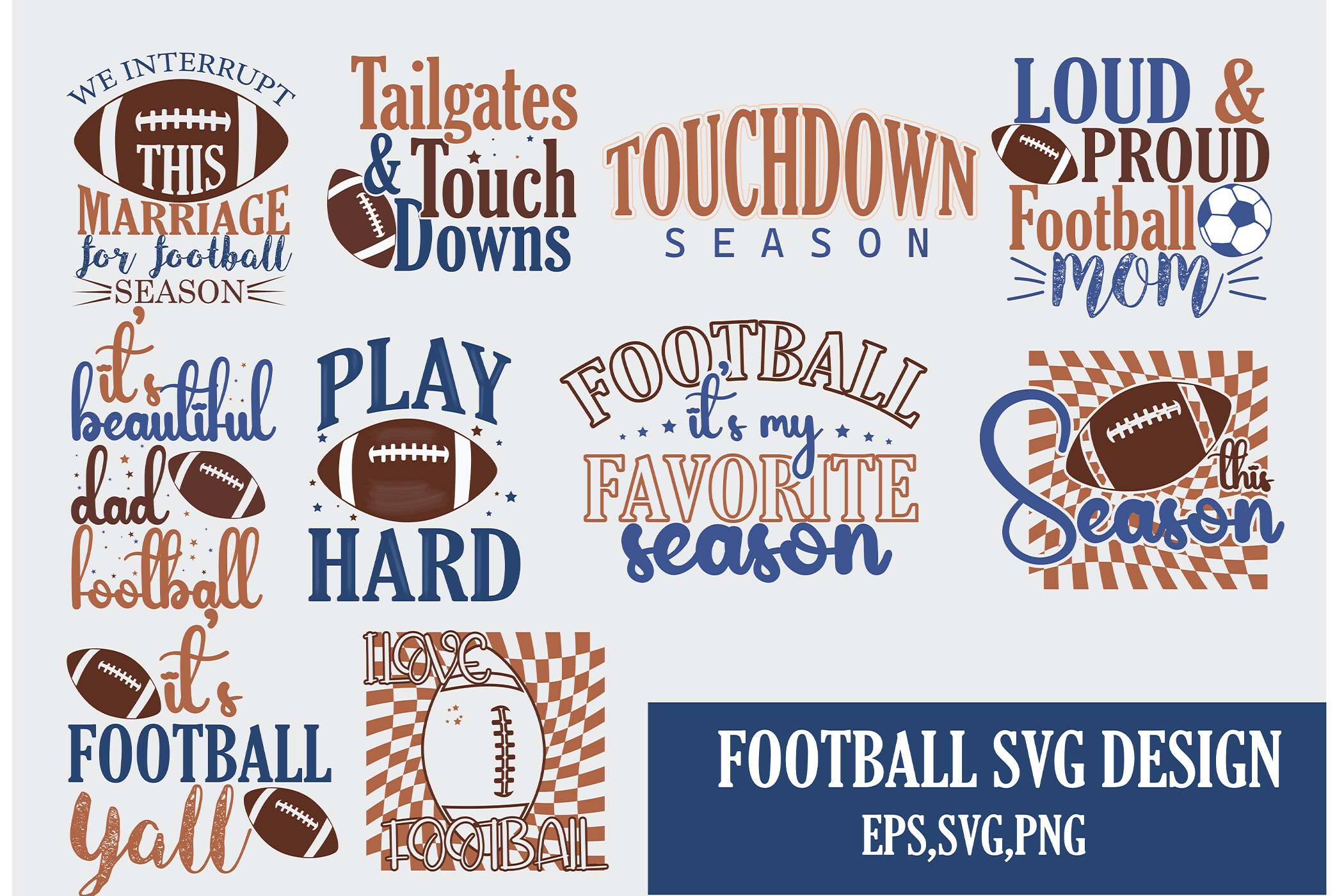 Football SVG Bundle Design Graphic by AR Brand · Creative Fabrica
