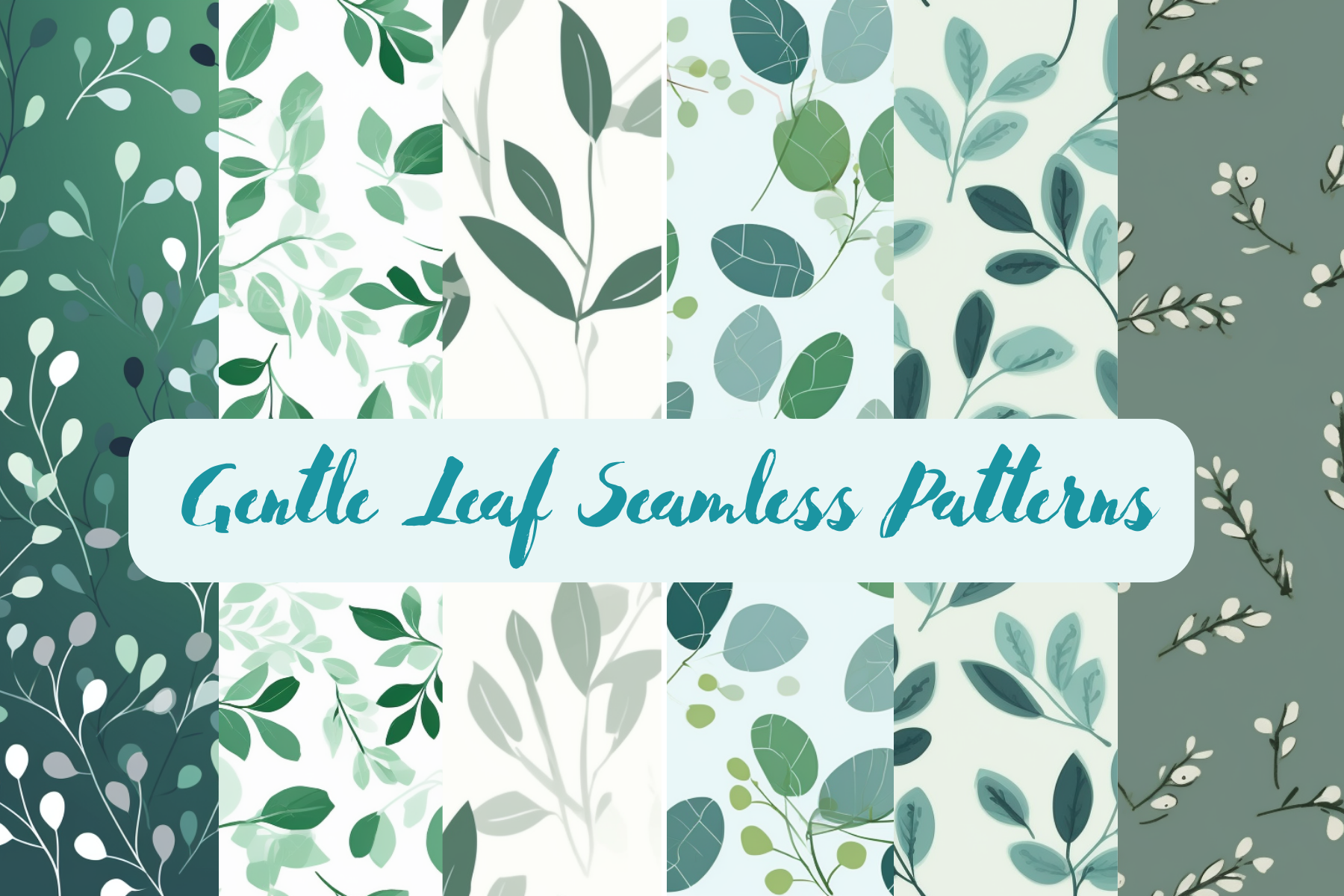 Gentle Leaf Seamless Patterns Graphic by sublimation avenue · Creative ...