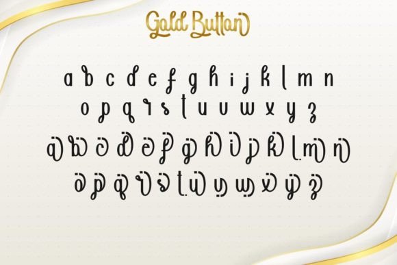 Gold Button Font - Preview 5