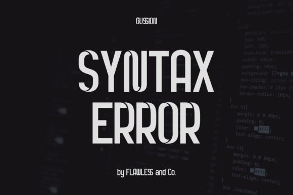 Gussion Font - Preview 2