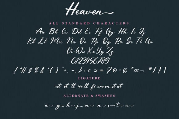 Heaven Font - Preview 4
