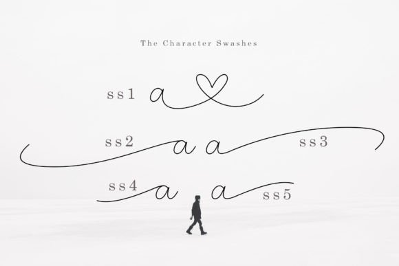 Jecki Line Font PNG with transparent background - Preview 6
