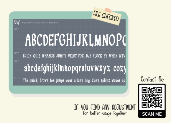 Magic and Spell Font PNG with transparent background - Preview 3