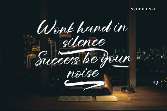 Nothing Font PNG with transparent background - Preview 5
