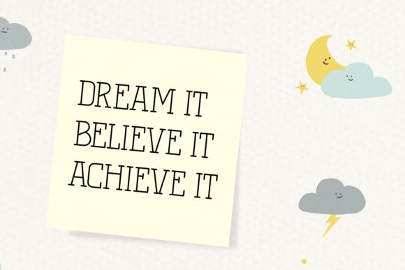 Reach Dream Font PNG with transparent background - Preview 3