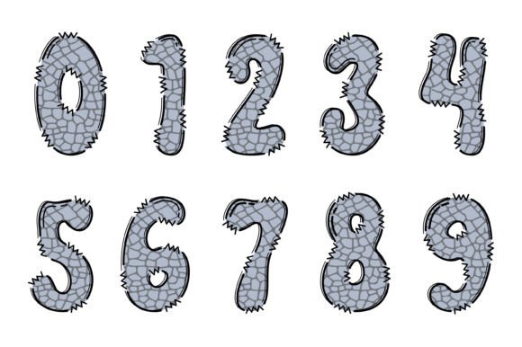 Rhino Font PNG with transparent background - Preview 3