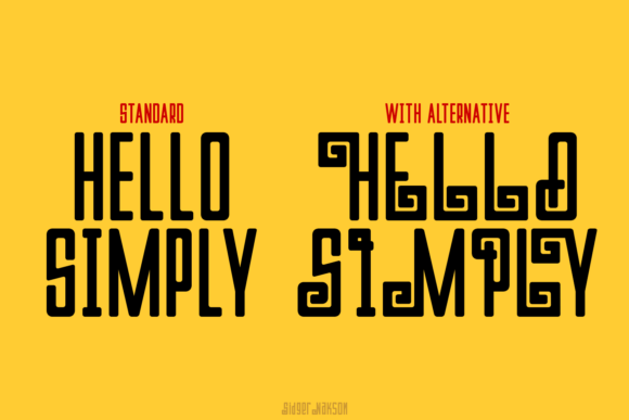Sidger Nakson Font PNG with transparent background - Preview 1