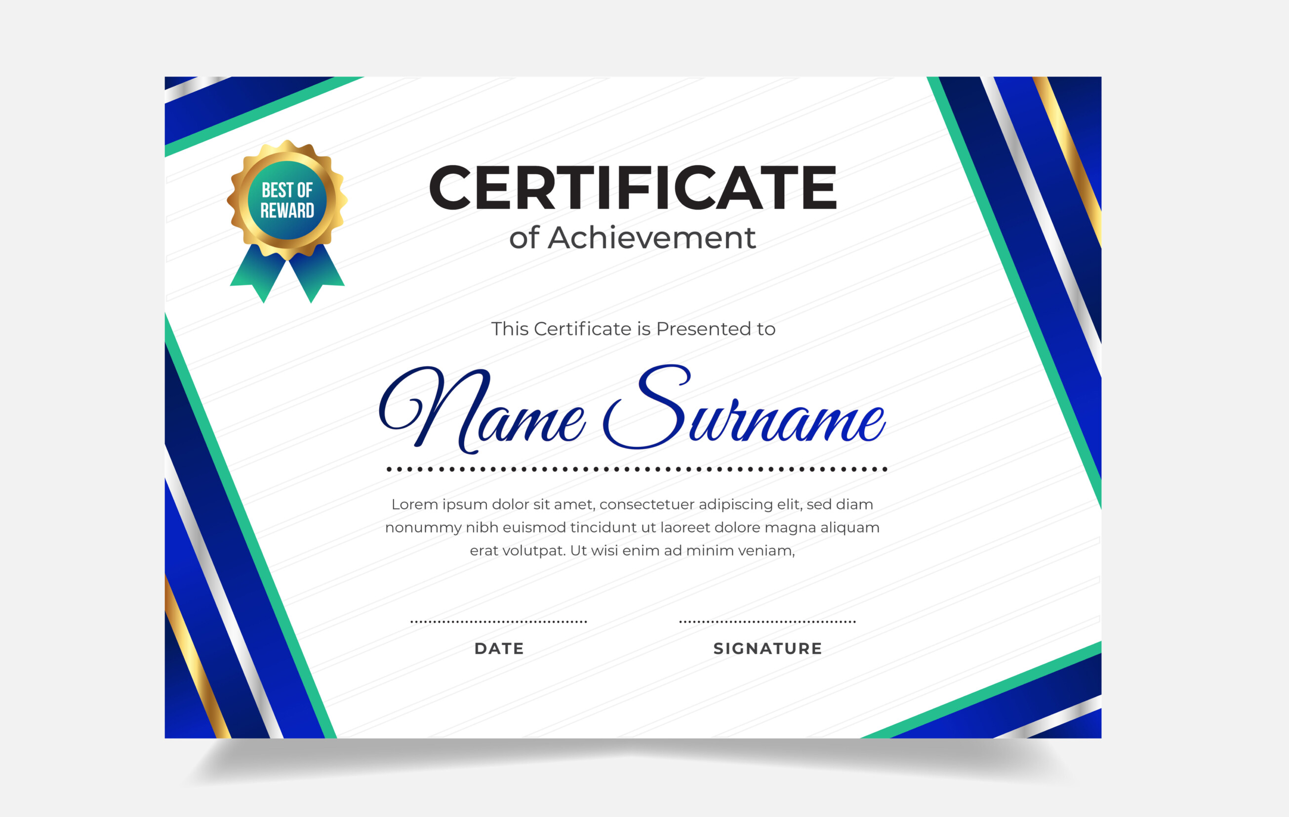 Creative Modern Certificate Template Graphic by panencreative ...