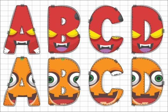 Hippie Halloween Font PNG with transparent background - Preview 1