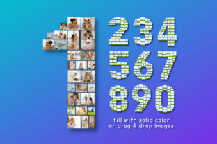 Number Photo Collage Canva Template Graphic by CreateSurpriseLove ...