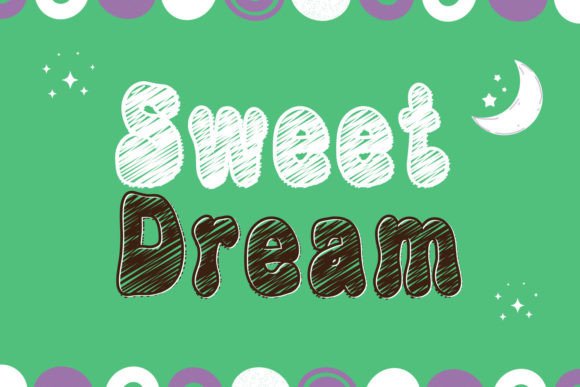 Retro Chalkboard Font PNG with transparent background - Preview 4