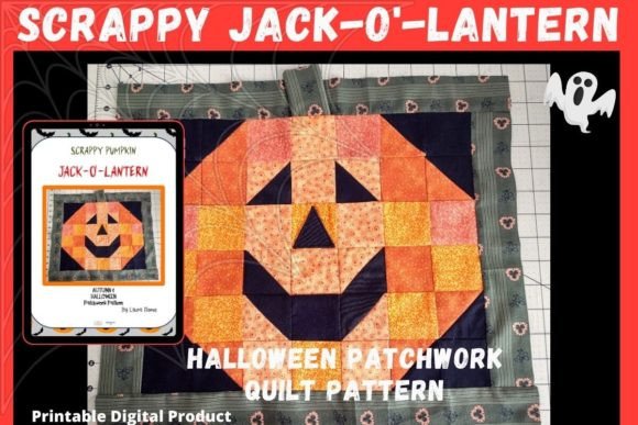 Scrappy Jack-o'-Lantern Quilt Pattern