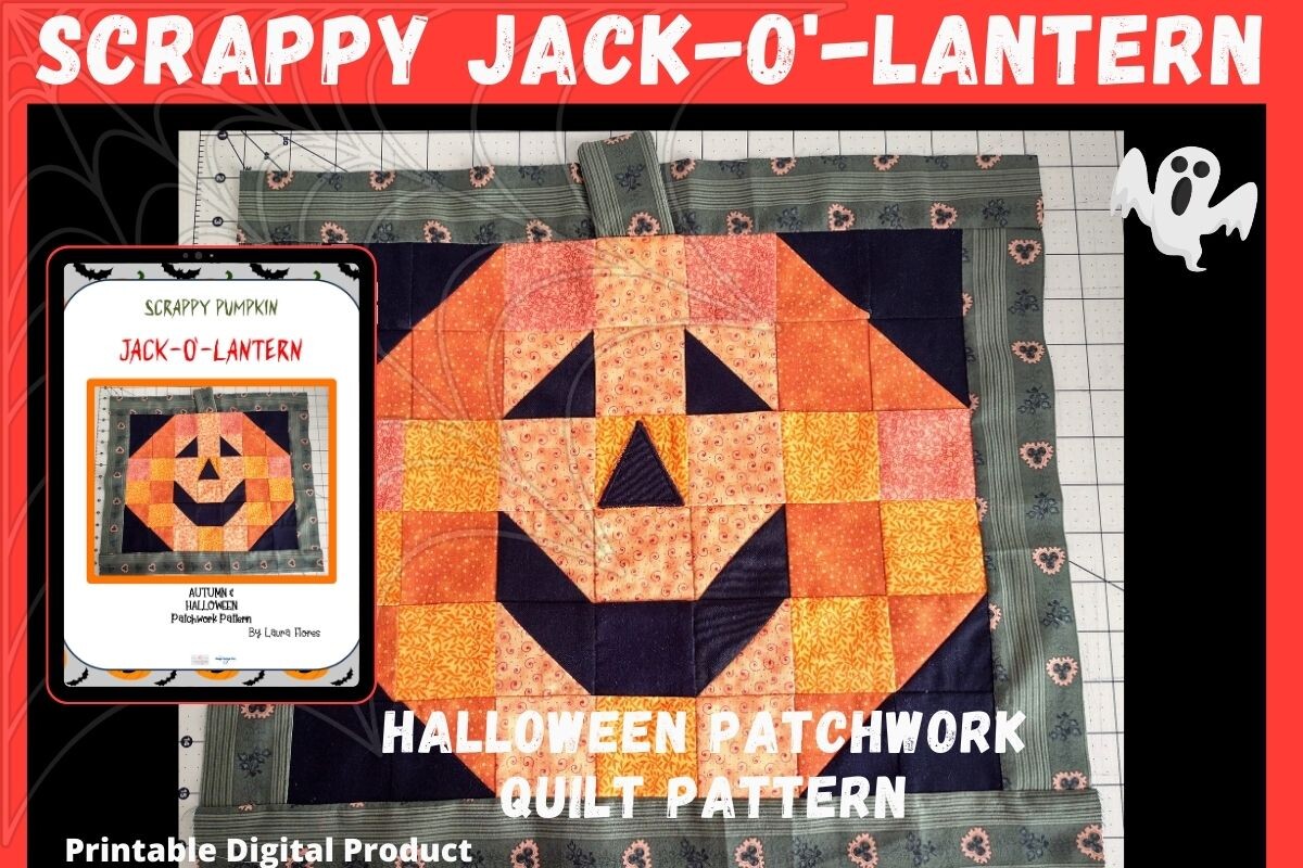 Scrappy Jack-o'-Lantern Quilt Pattern