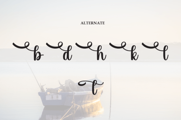 Small Boat Font PNG with transparent background - Preview 6