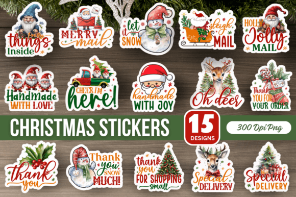 Small Business Christmas Stickers Bundle