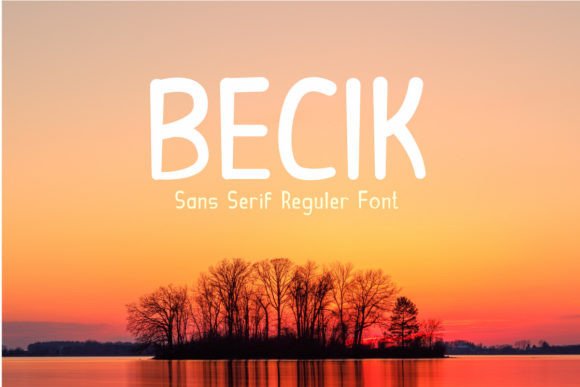 Becik Font PNG with transparent background - Preview 5