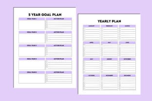Editable 5 Year Goal Planner for Canva Graphic by Shumaya · Creative ...