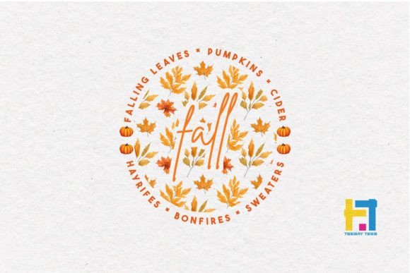 Preview of Fall in Love with Autumn PNG Sublimation T-shirt, sticker, and sublimation design