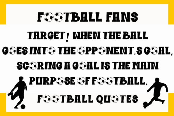 Football Font - Preview 2