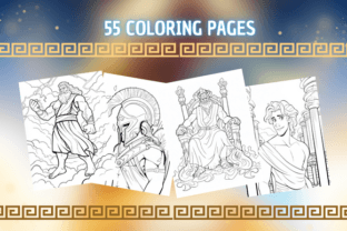 Greek Mythology : Gods, Coloring Pages Graphic by Sahad Stavros Studio ...