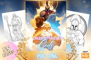 Greek Mythology : Gods, Coloring Pages Graphic by Sahad Stavros Studio ...