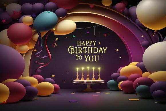 Happy Birthday Mockup