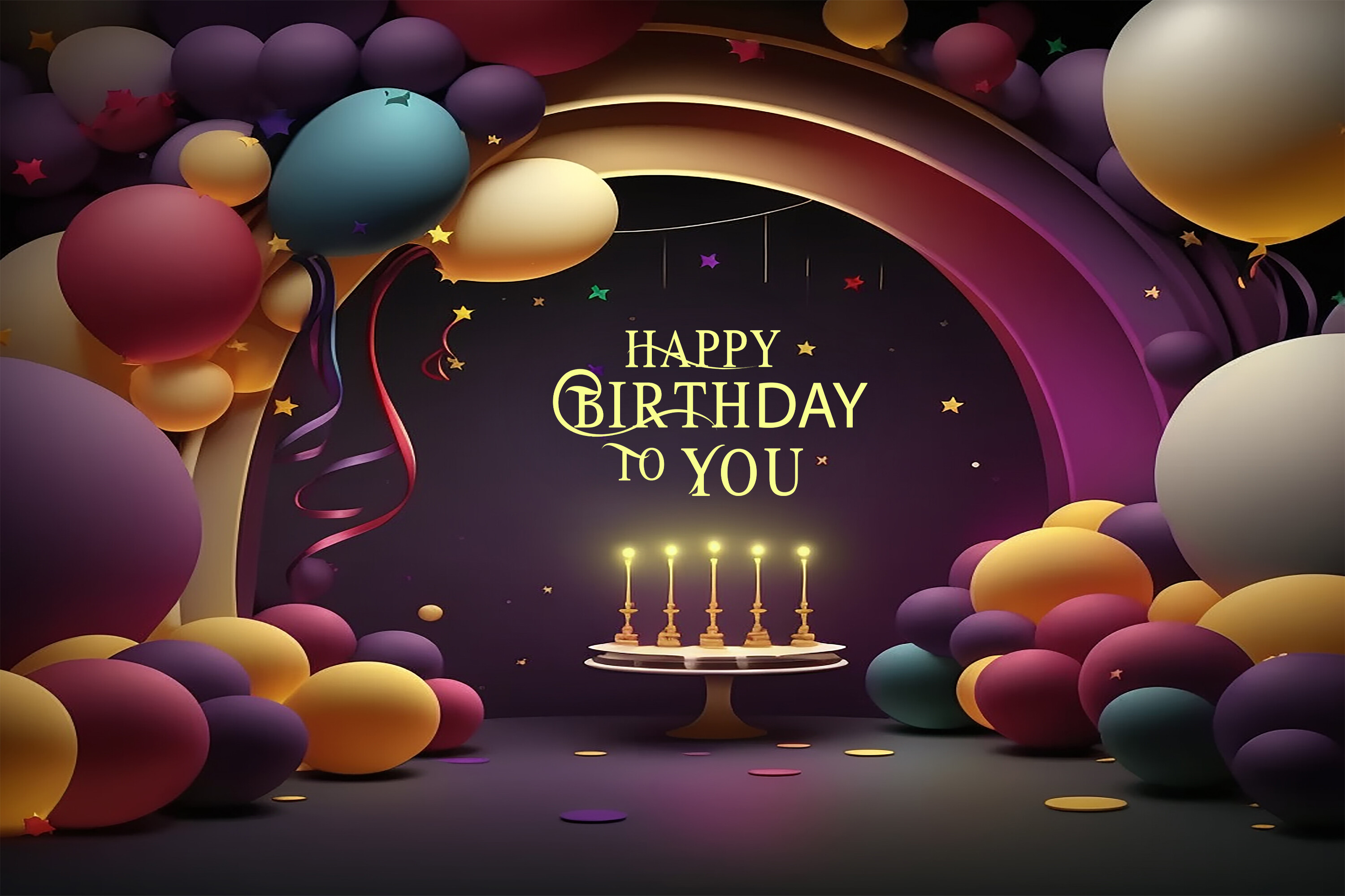Happy Birthday Mockup