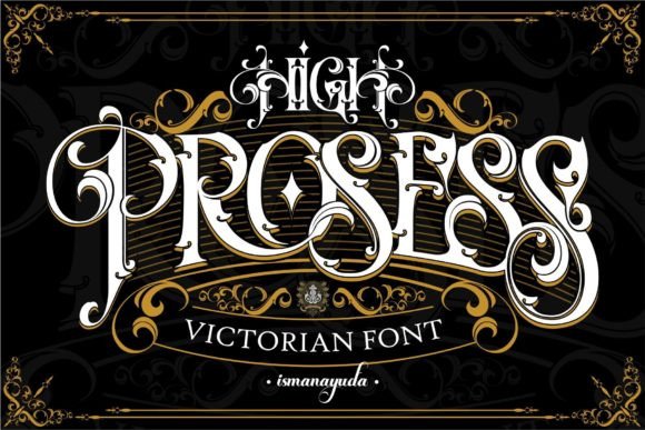 High Prosess blackletter font