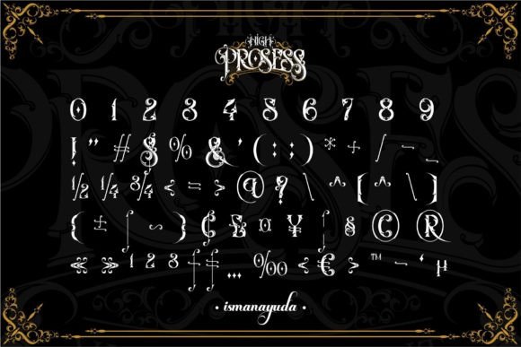 High Prosess Font - Preview 4